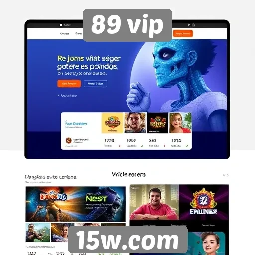 Evolução do design do site 89 vip